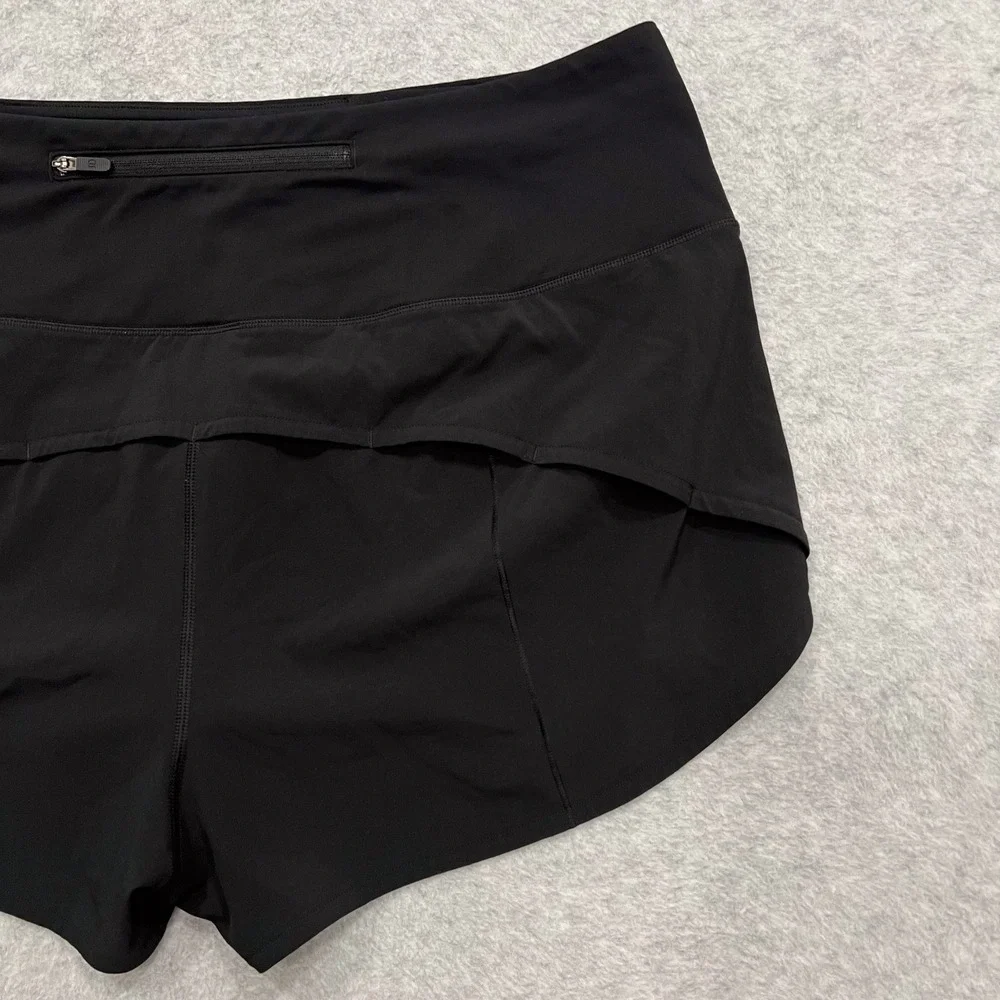 Lululemon Black Speed Up Short High Rise 2.5